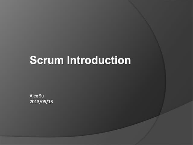 Scrum Introduction