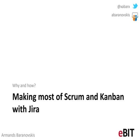 Making most of Scrum and Kanban with Jira