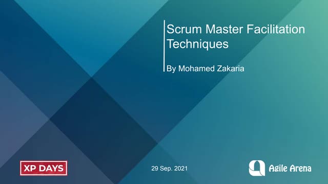 Scrum Master Facilitation Techniques