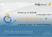 Scrum Master & Product Owner course...
