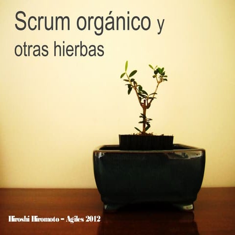 Scrum organico agiles2012