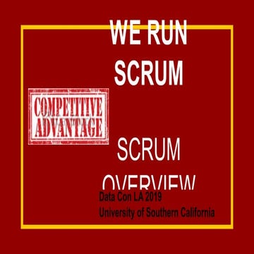 Data Con LA 2019 - Scrum Overview by Sonia Macias