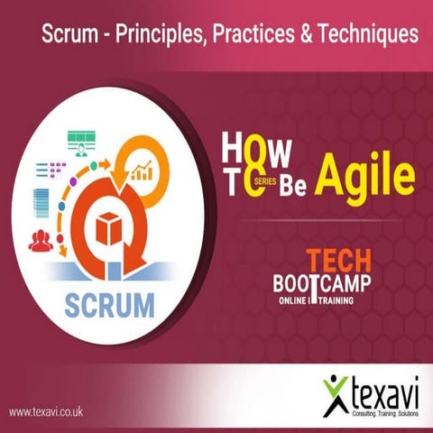 Scrum Principles, Practices and Techniques - Texavi Tech Bootcamp on How to b...