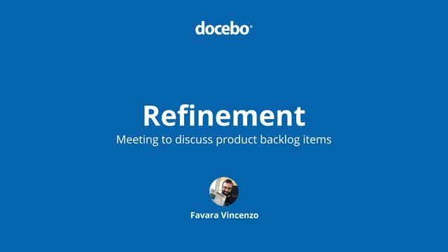 Scrum refinement
