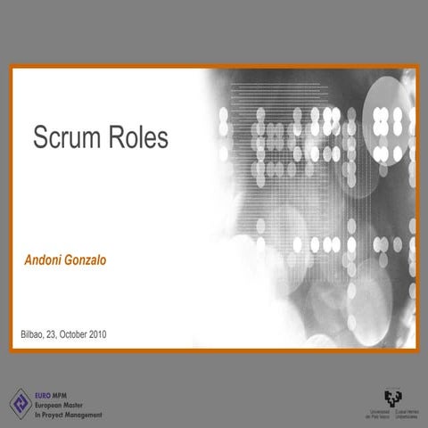 Scrum roles