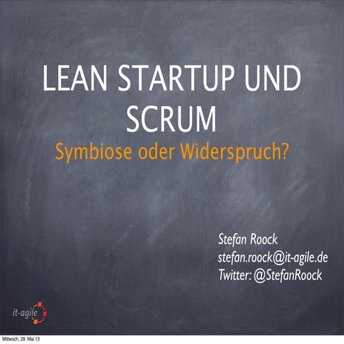 Scrum und Lean-Startup