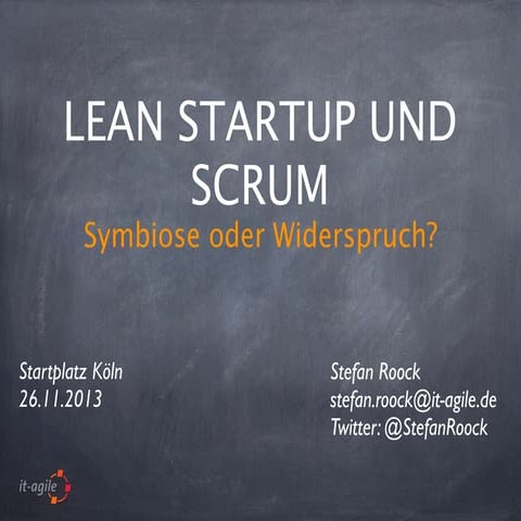 Scrum und Lean Startup