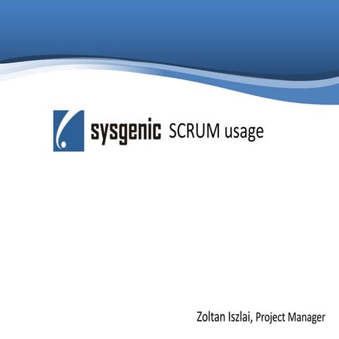 Using Scrum Internship Course