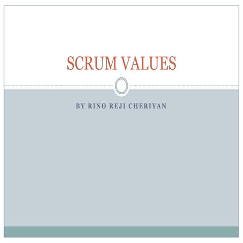 Scrum values