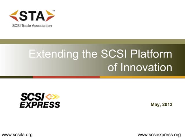 Scsi express overview