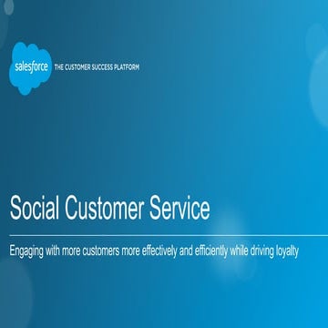 Social Customer Service (January 22, 2015)