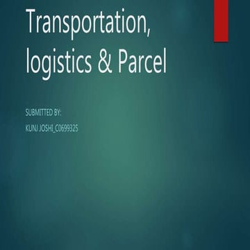 Overview of Supply Chain and Logistics Technology & Parcel System