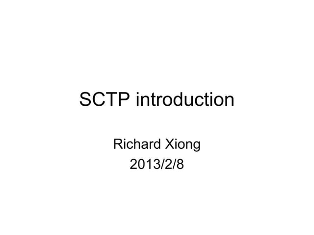 SCTP introduction