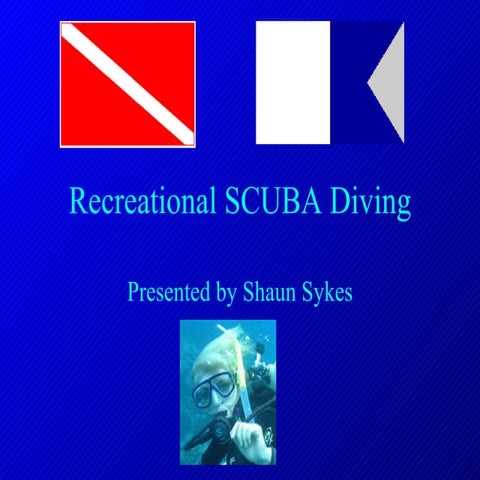 Scuba diving presentation