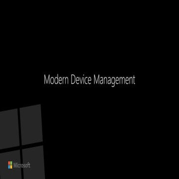 Scug 1803   modern device management