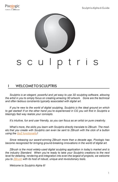 Sculptris alpha6 documentation