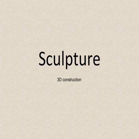 introduction to sculpture