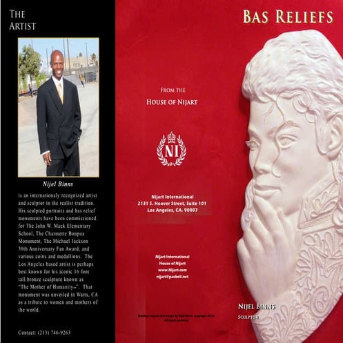 Sculptures in bas relief by Nijel Binns | PDF