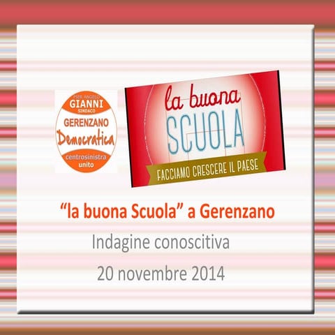 La Buona Scuola a Gerenzano - Incontro pubblico