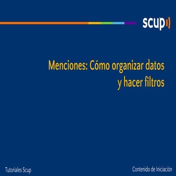 [SCUP] Tutorial: How to obtain reports in Scup | PDF