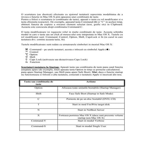 Scurtaturi tastatura