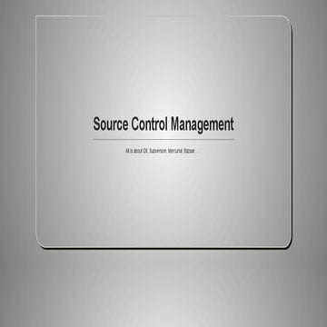 Source Control Management | PPT