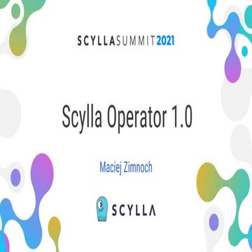 Scylla operator is finally generally available