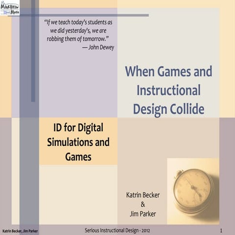 When Games and Instructional Design Collide