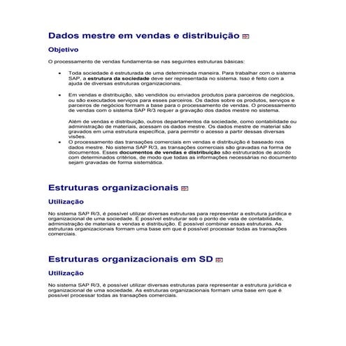 Sd vendas e distribuição