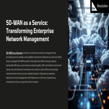 SD-WAN as a Service: The Future of Secure Network Architecture
