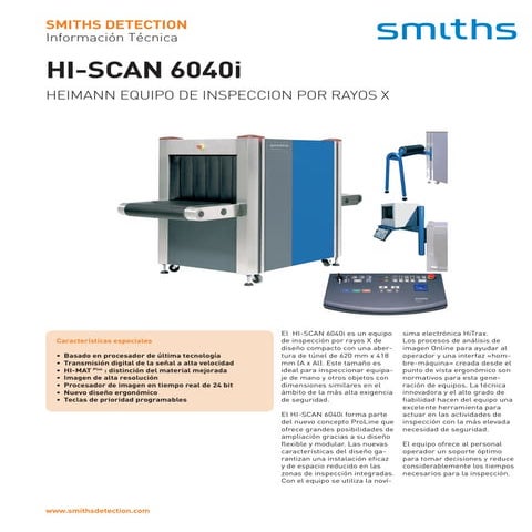 Sd062 po smiths hi-scan 6040i