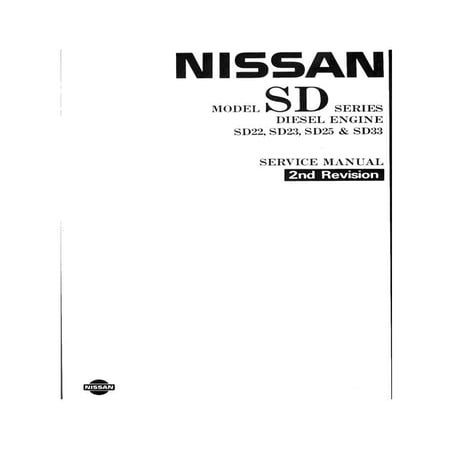 Nissan Sd23 manual de taller