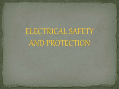 Electrical safety potection