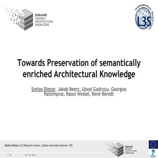 Towards preservation of semanticall...