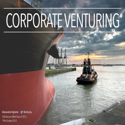 Corporate Venturing - MBA Guest Lecture SDA Bocconi October 2015