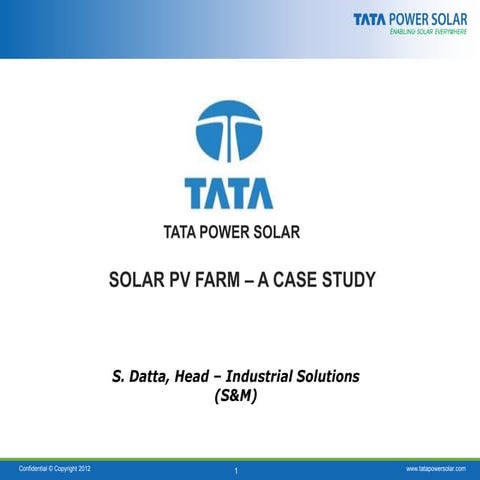 presentation case study on solar power project | PDF