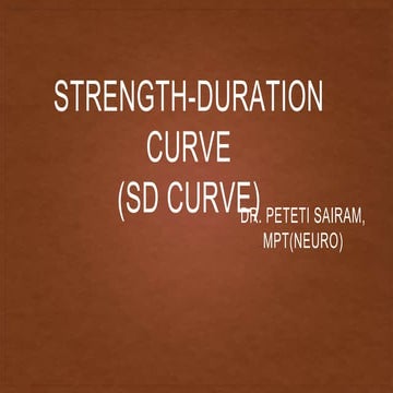 SD curve (Strength Duration Curve)