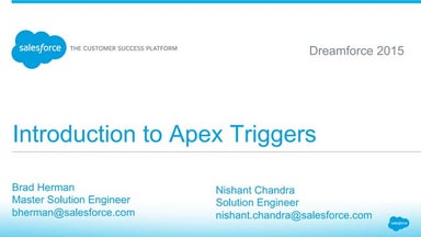 Introduction to Apex Triggers