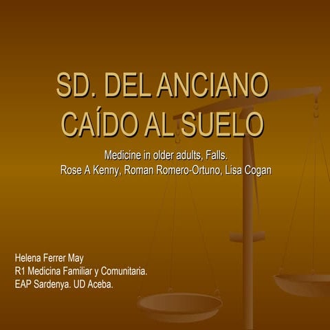 Sd del anciano caído al suelo