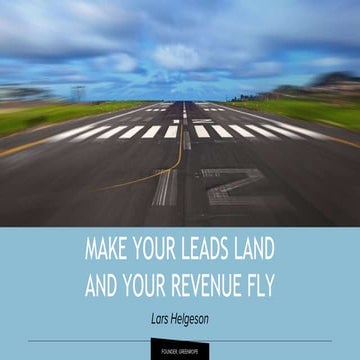 Make Your Leads Land and Revenue Soar