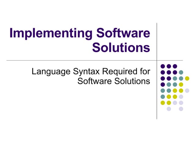 Sdd Syntax Descriptions