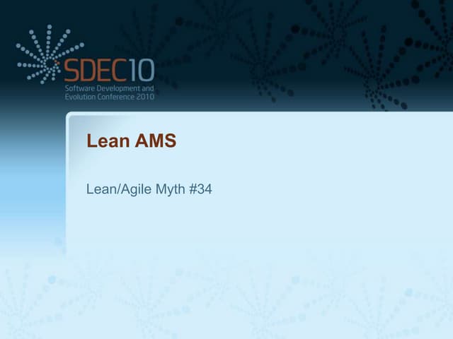 Sdec10 lean AMS