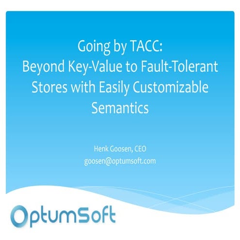 SDEC2011 Going by TACC