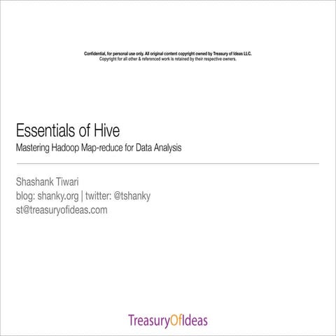 SDEC2011 Essentials of Hive