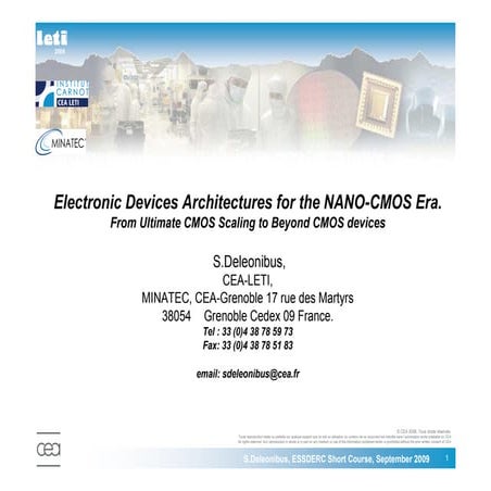 S. Deleonibus Essderc 2009