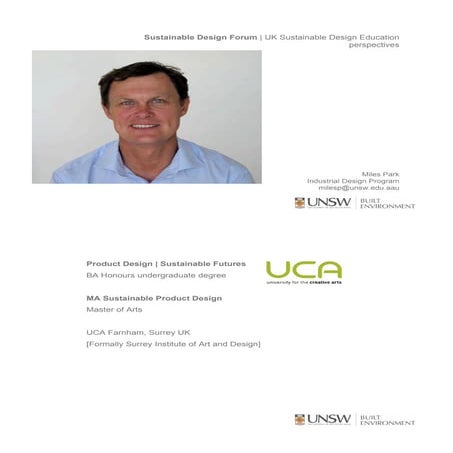 Laying the Foundations for Sustainable Design