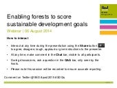 Enabling forests to score sustainab...