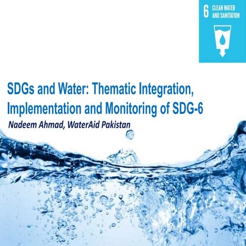 SDGs and Water