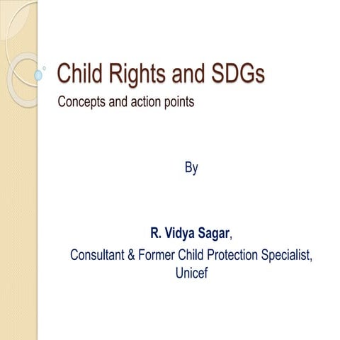 Child Rights and SDGs - Concepts and action points