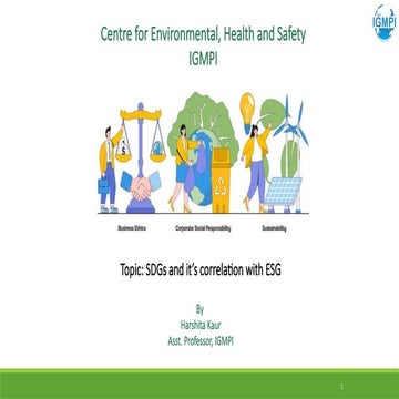 Green Modern Sustainable Development Goals Progress Report Presentation ...